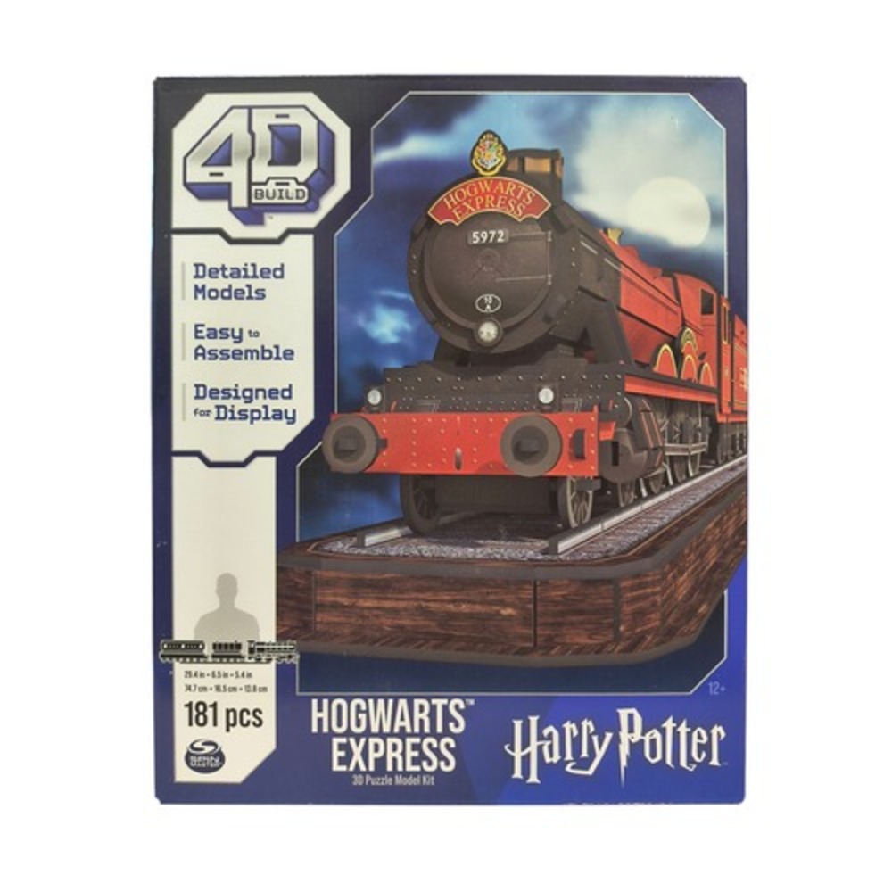 Spin Master Harry Potter Hogwarts Express 4D Display Puzzle Build 181 Pieces